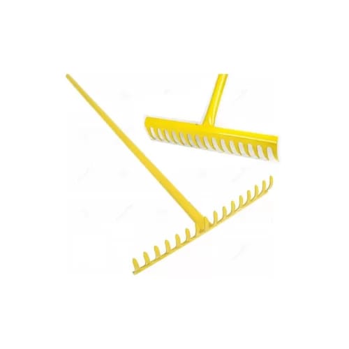 RAKE GARDEN 16T YELLOW STD - STANDARD - 1200MM ALL STEEL