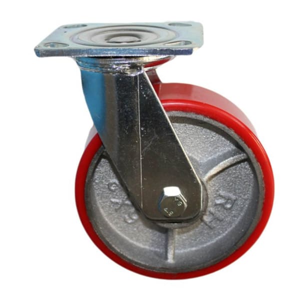 BO CASTORS & WHEELS 150MM SWIVEL CASTOR - CAST IRON PU