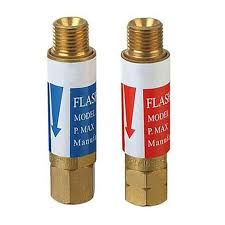 WELD GAS FLASHBACK  - TORCH MOUNT- 3/8" OXYGEN/ACETYLENE