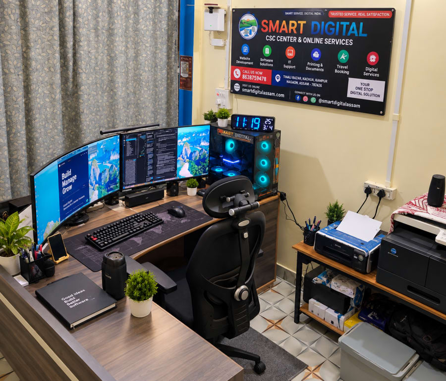 Smart Digital workspace — desk setup