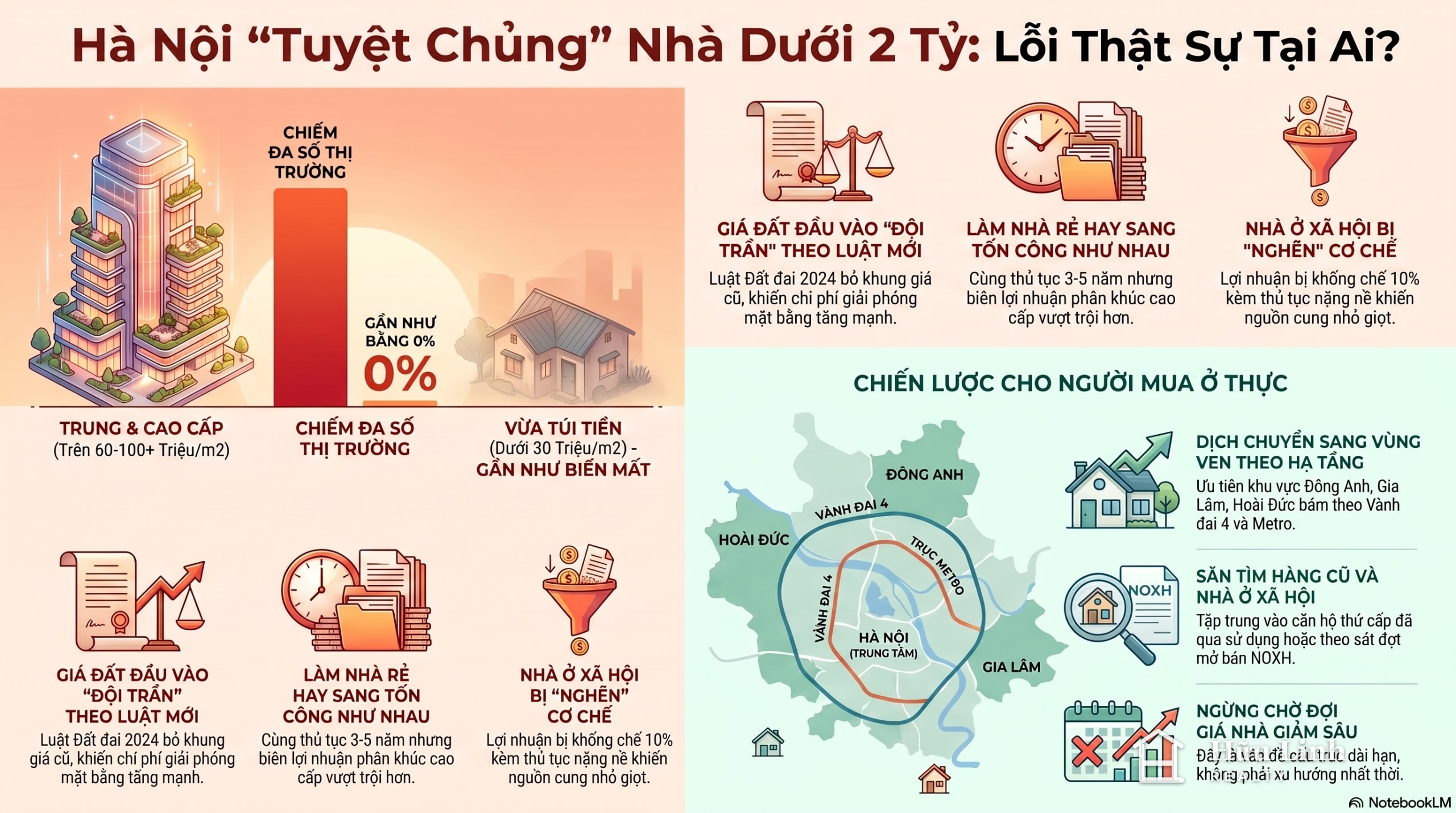 Infographic Hà Nội thiếu nhà vừa túi tiền: lỗi thật sự nằm ở đâu?