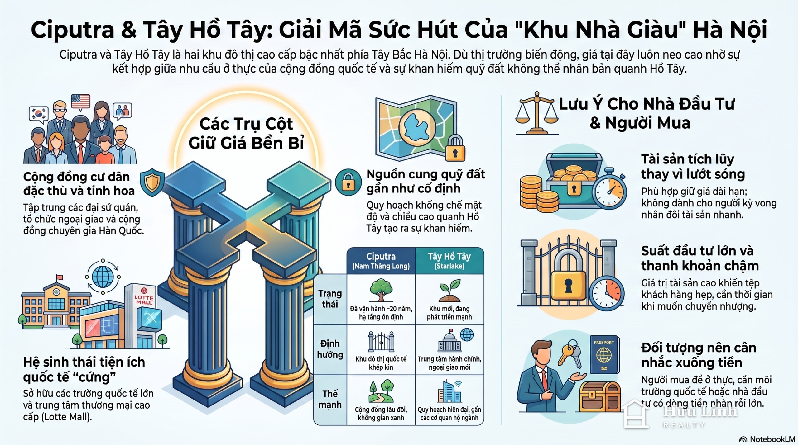 Infographic Ciputra và Tây Hồ Tây: vì sao giá luôn neo cao?