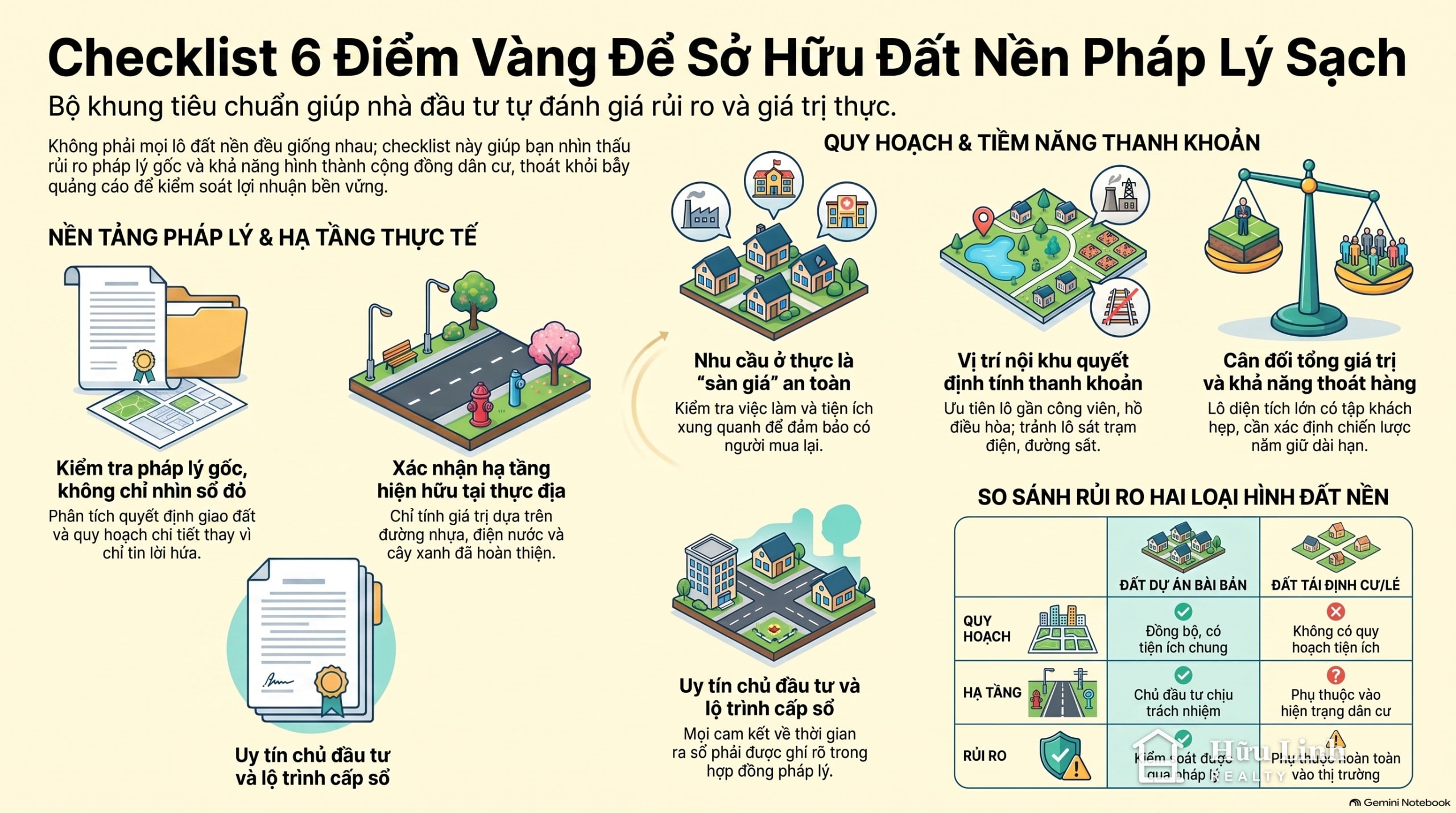 Infographic Mua đất nền pháp lý sạch: 7 điểm nhà đầu tư hay bỏ sót