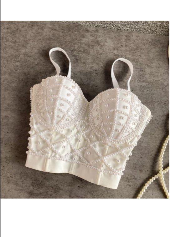 Beaded corset top