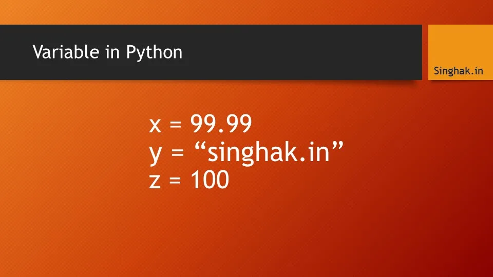 Read more about the article Variable in Python