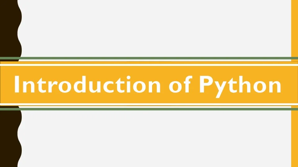 Read more about the article Python: Introduction of Python