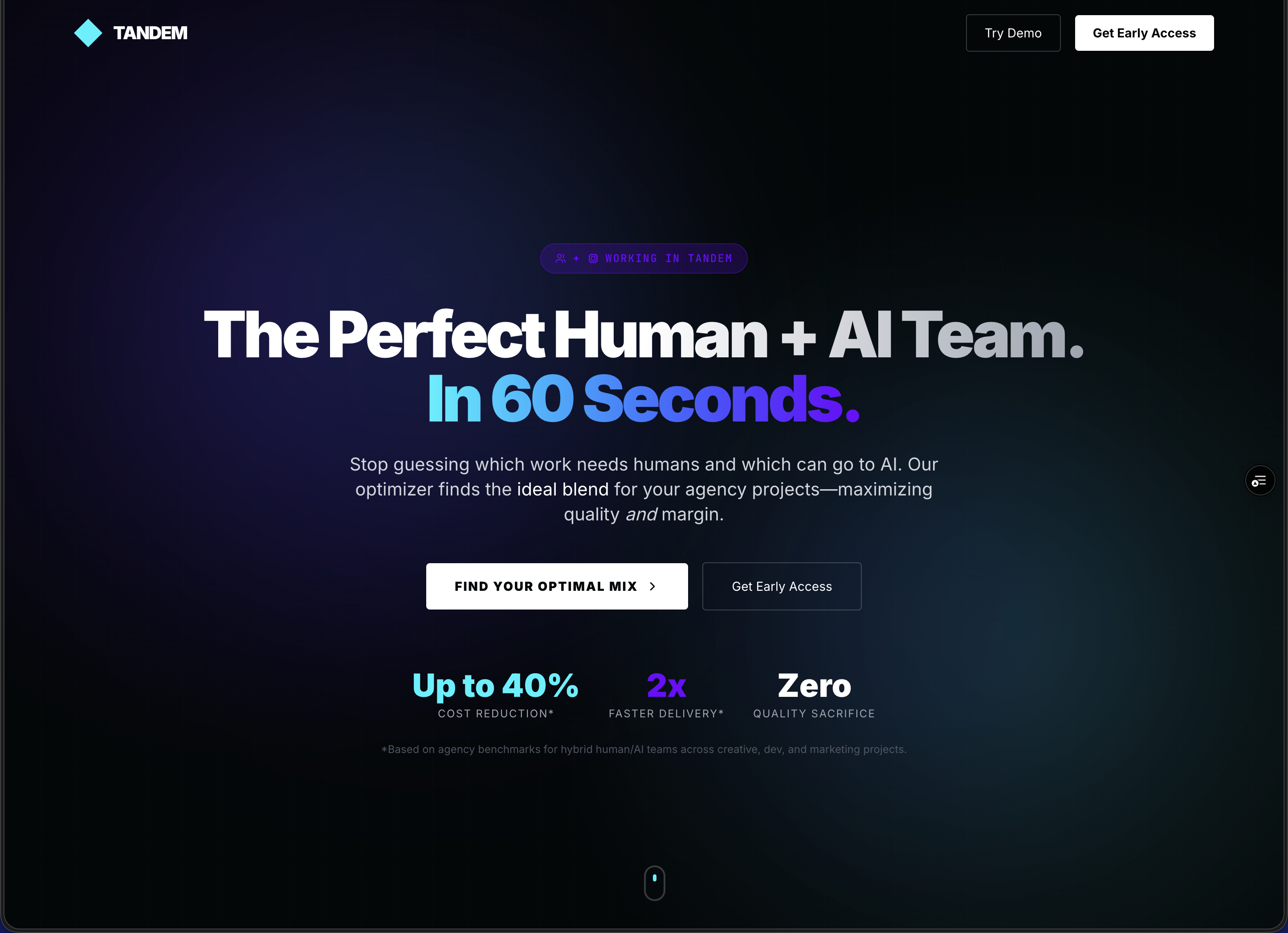 Screenshot of TANDEM