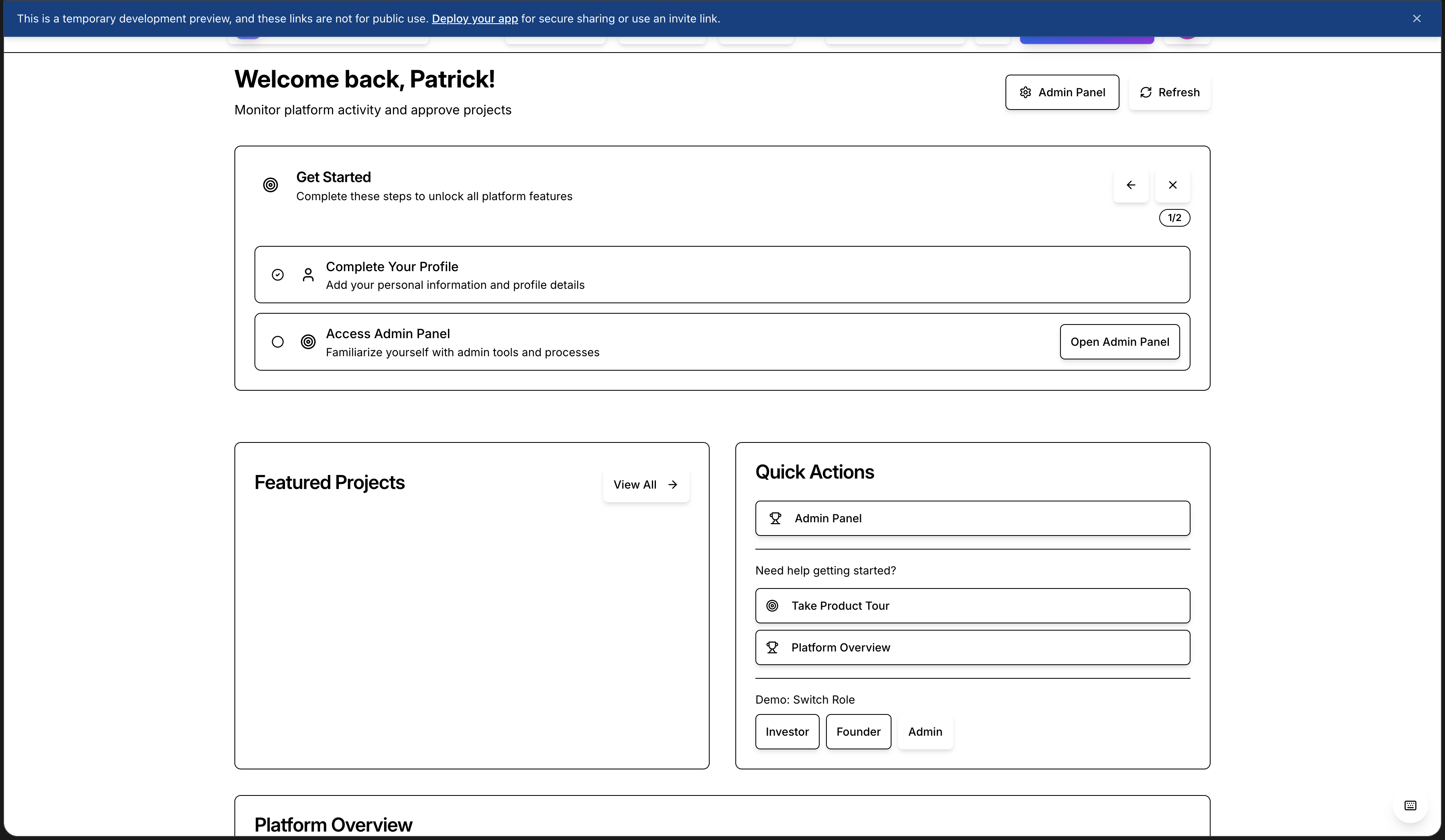 XVenture - AI Venture Capital Marketplace screenshot 2