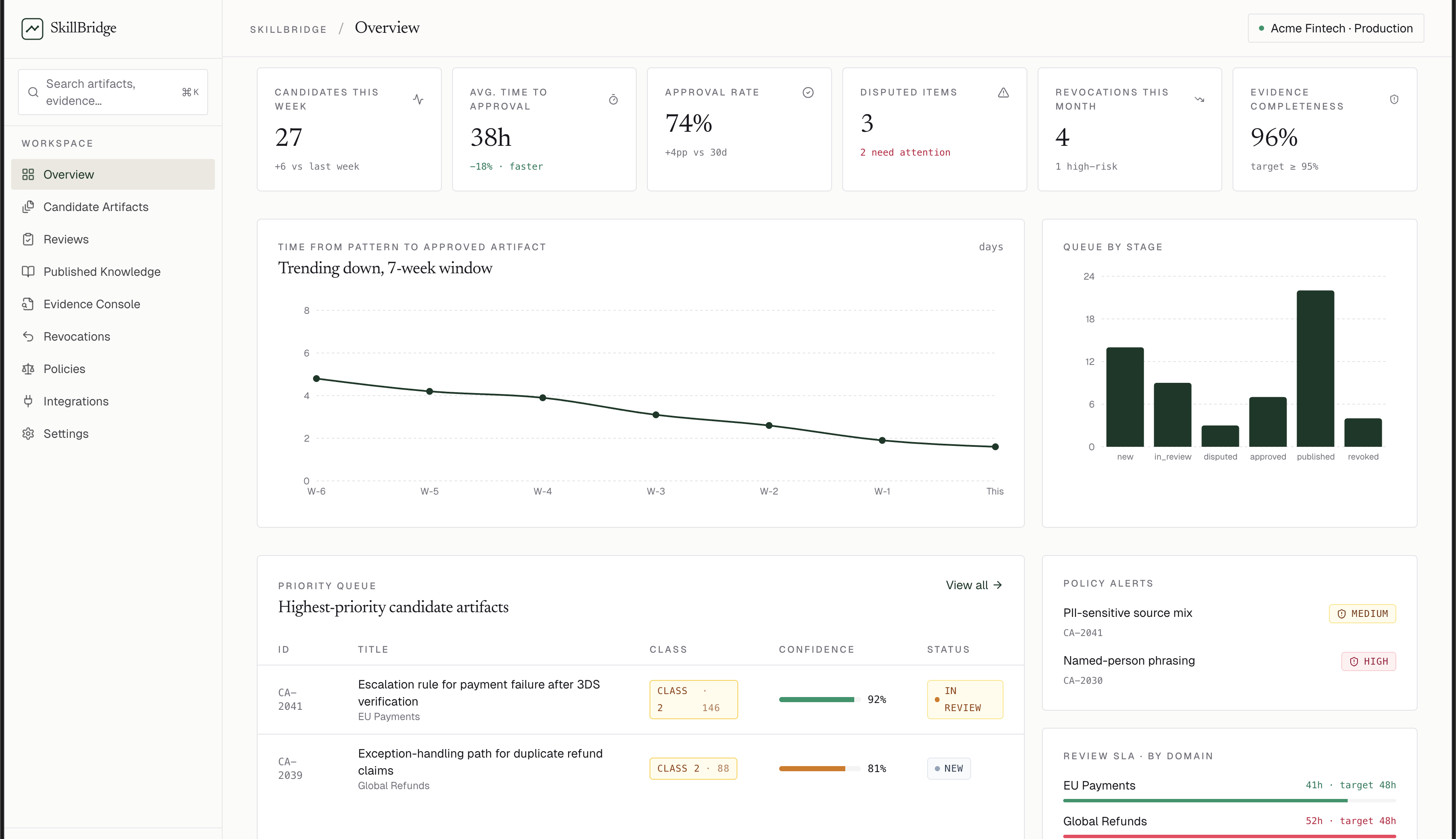SkillBridge — Knowledge Governance Platform for Enterprise AI screenshot 2