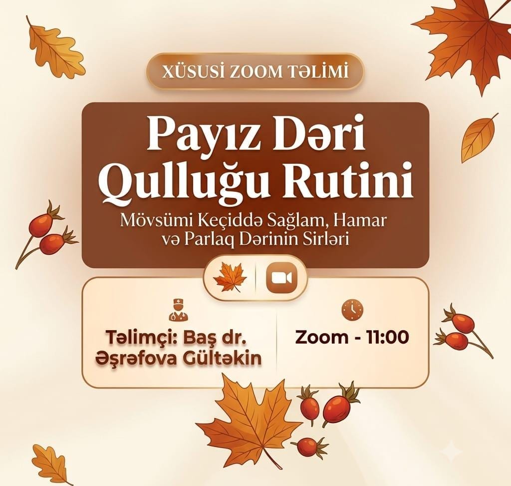Payız Dəri Qulluğu Rutini - Sosial Mediya Post Dizaynı