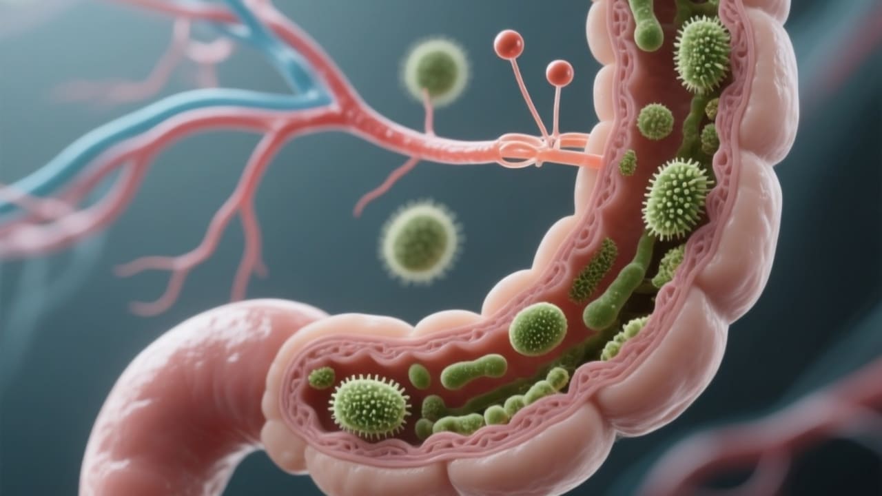 Your Gut Might Be Driving Your Anxiety — technical diagram
