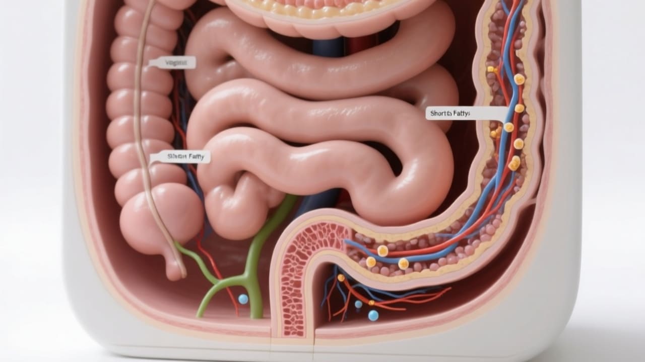 What Your Microbiome Does to Your Mood — technical diagram