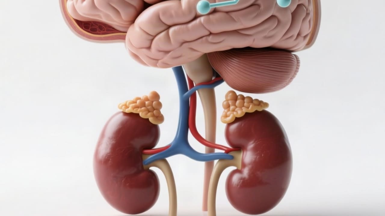 7 Signs Your Cortisol Is Too High — technical diagram