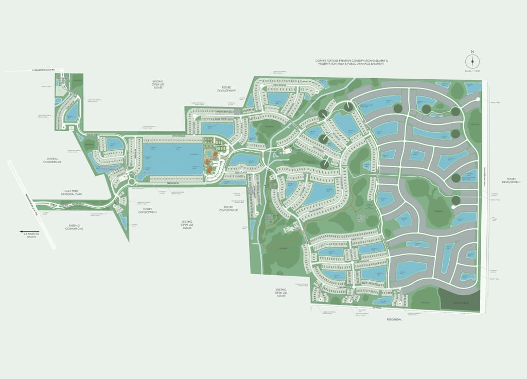 beachwalk by manasota key map of community and development area for future phases