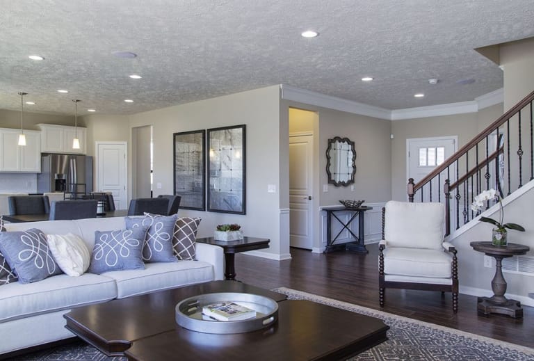 images Pulte Newberry Finished Basement newberry in stow oh at bakers glen pulte