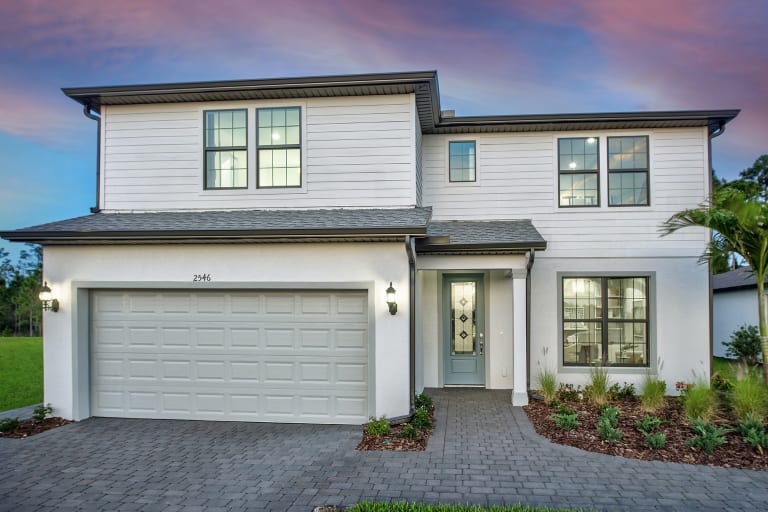 Whitestone Model at Cedar Grove at the Woodlands community in North Port Florida