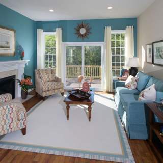 Gas Fireplace  with Marble