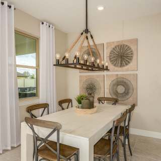 Café Seating Area Perfect for Everyday Meals or a Weekend Breakfast with the Family