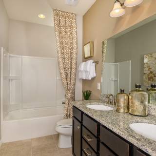 Secondary Bathroom with Tub and Shower