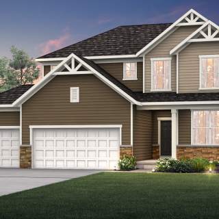 Northern Craftsman (Stone) with 3 Car Garage | NC1