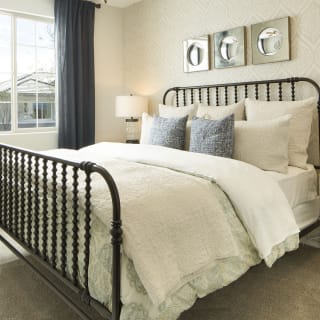 The Secondary Bedroom Offers a Closet for Overnight Guests