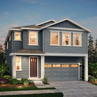 The McCleary, a two-story single family home shown in Home Exterior Design B.