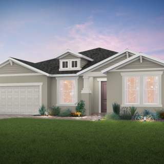 Exterior C2B with column entry way