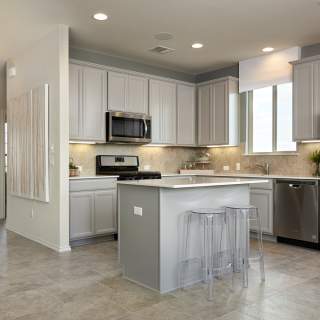 View of Kitchen and Foyer