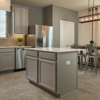 Kitchen Opens to Dining Area	
