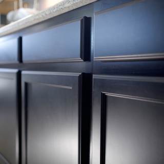 Custom cabinetry in kitchen