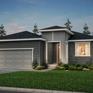 The Sanctuary a single-family ranch style home shown in Exterior Design C. 