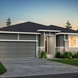 The Preserve, a single-level ranch style home shown in Exterior Design C.