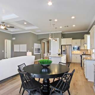 Café area open to kitchen	