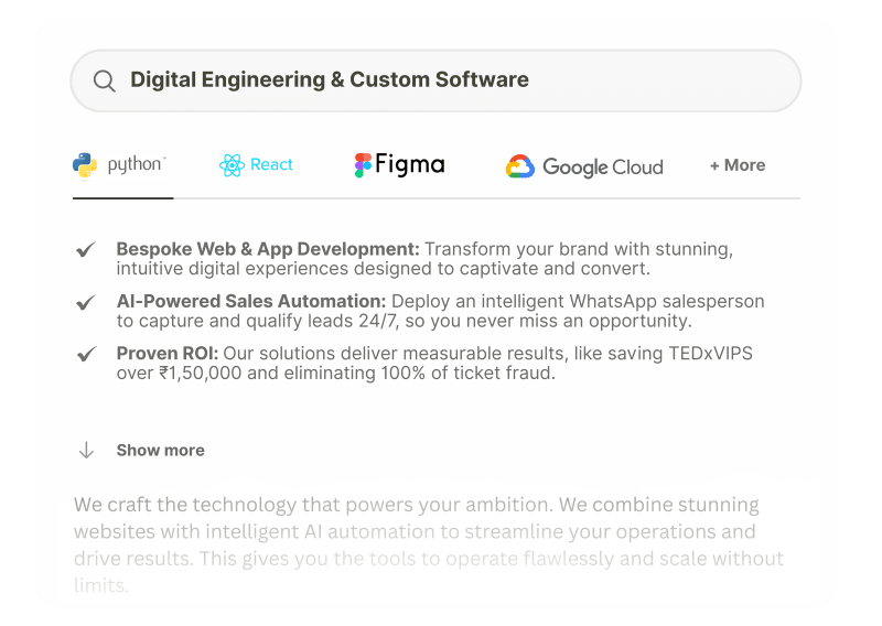 IT and Tech Services details