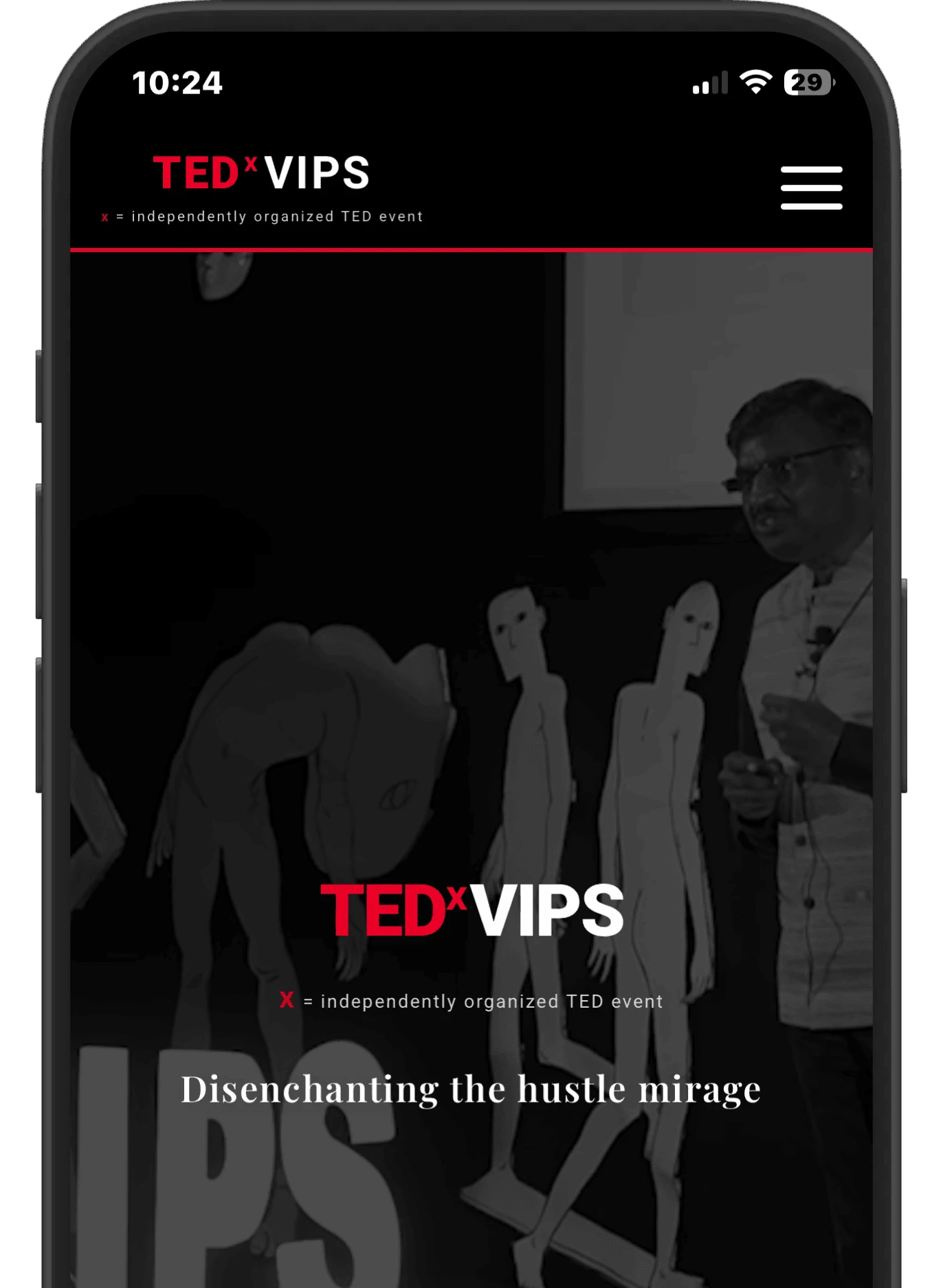 TEDxVIPS website redesign preview