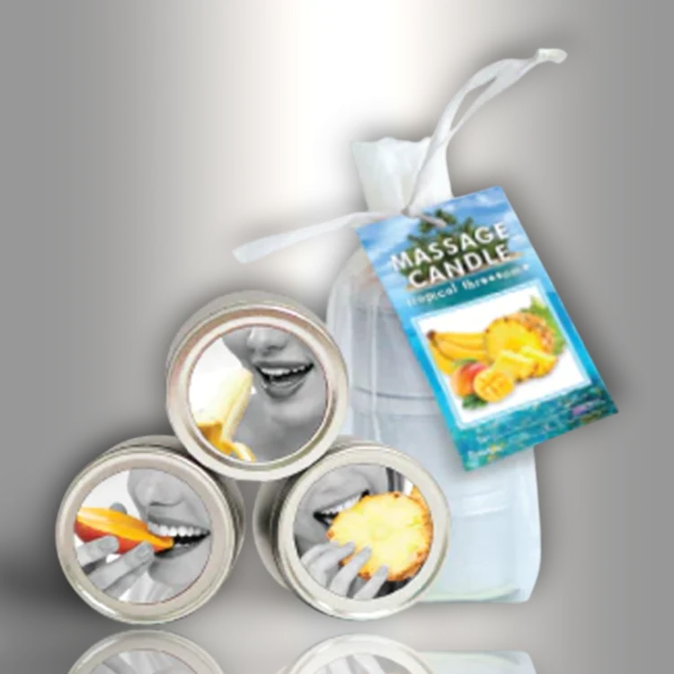 PlayLoveToys - products/edible-mini-candle-tropical-trio-3-mango-pineapple-banana-2-fl-oz-60-ml