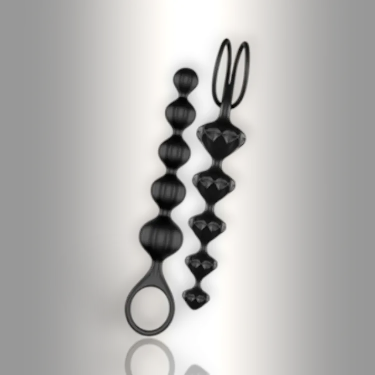 PlayLoveToys - products/love-beads-set-of-2black-black