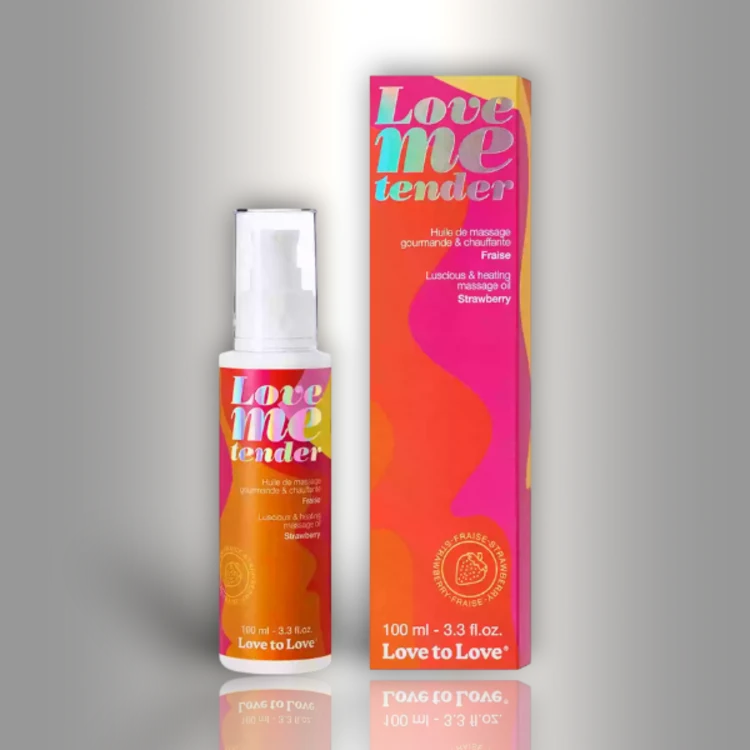 PlayLoveToys - products/love-me-tender-massage-oil-strawberry-100ml-3-3fl-oz