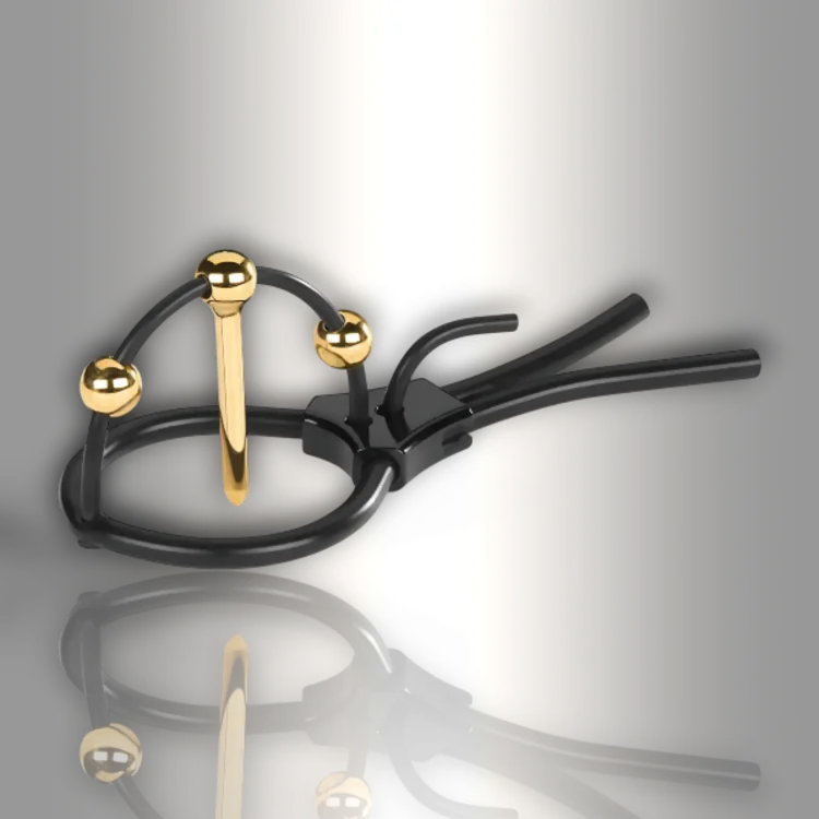 PlayLoveToys - products/mystim-plunging-pete-corona-strap-with-urethral-sound