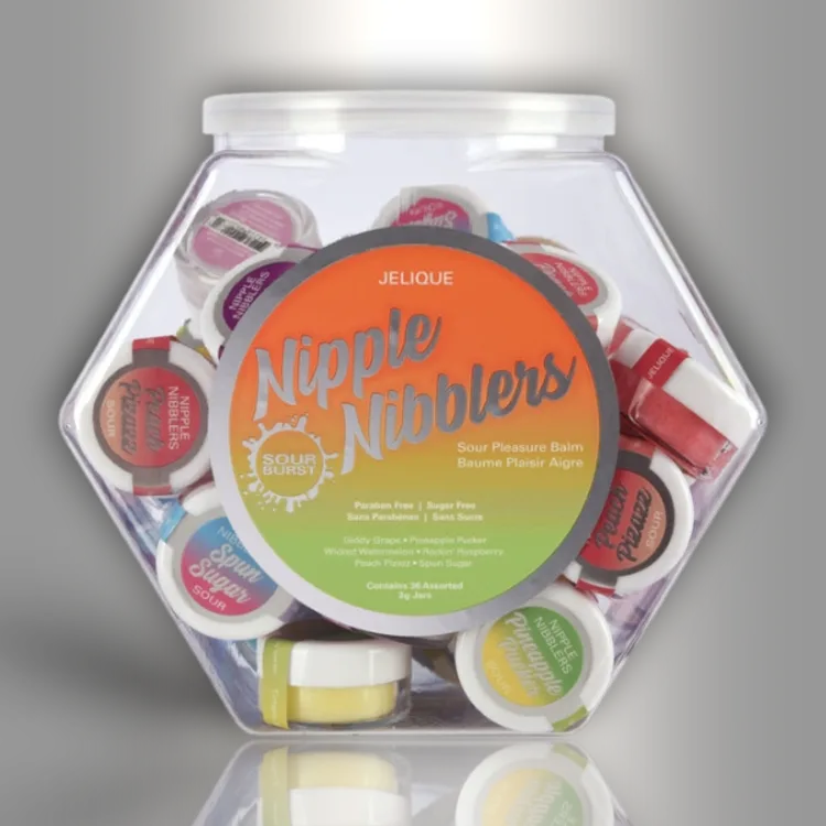 PlayLoveToys - products/nipple-nibblers-sour-pleasure-balm-assorted-3g-bowl-of-36-display