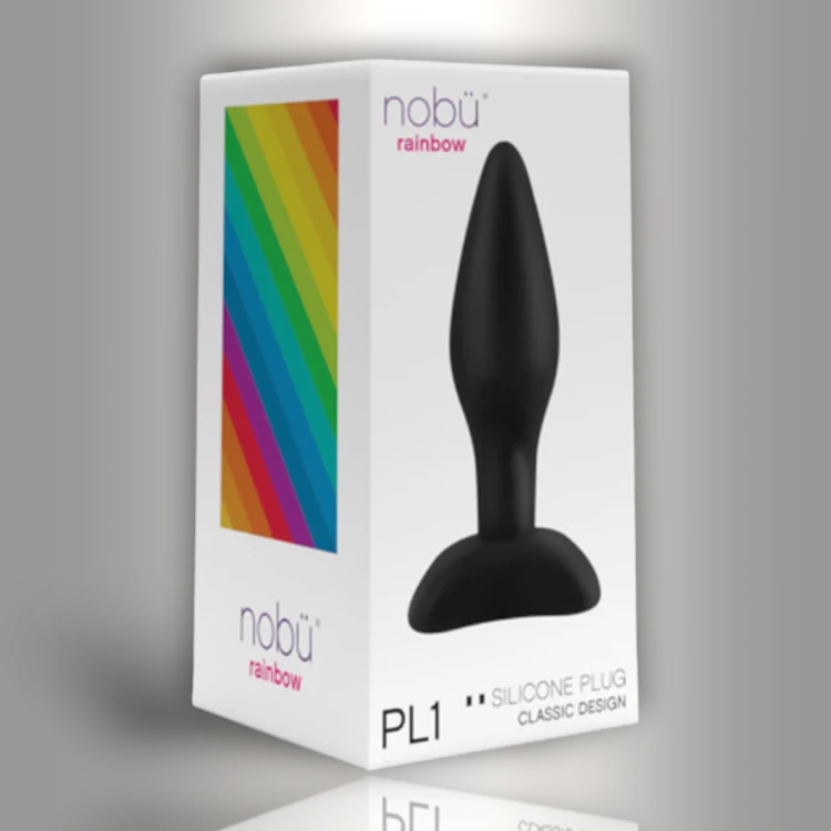 PlayLoveToys - products/pl1-silicone-plug-black