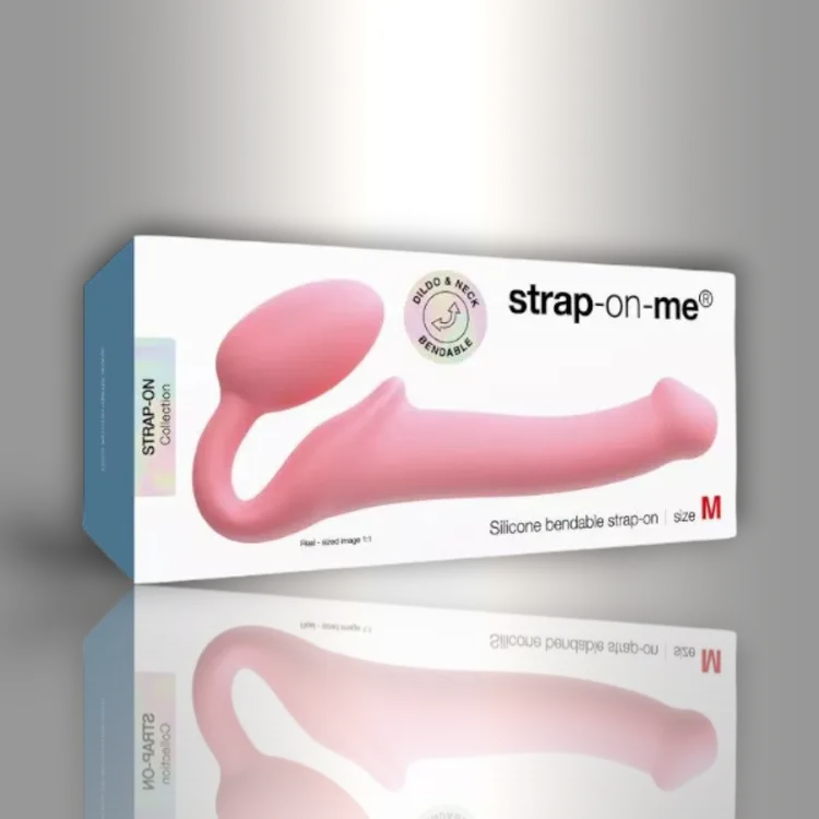 PlayLoveToys - products/semi-realistic-bendable-strap-on-pink-m