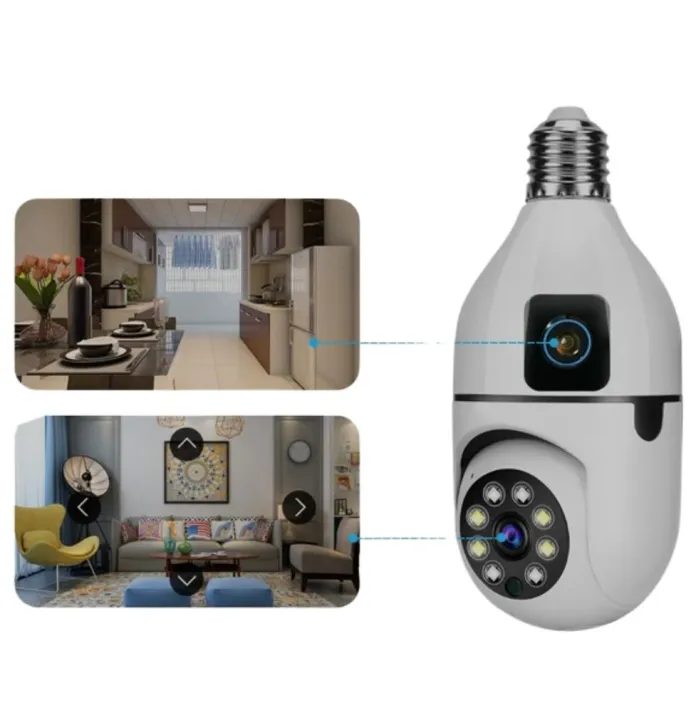 Wifi Panaroma Dual Lens 360 Degree Night Vision camera with Ultra HD Resolution, easy to achieve real time remote viewing - Image 3