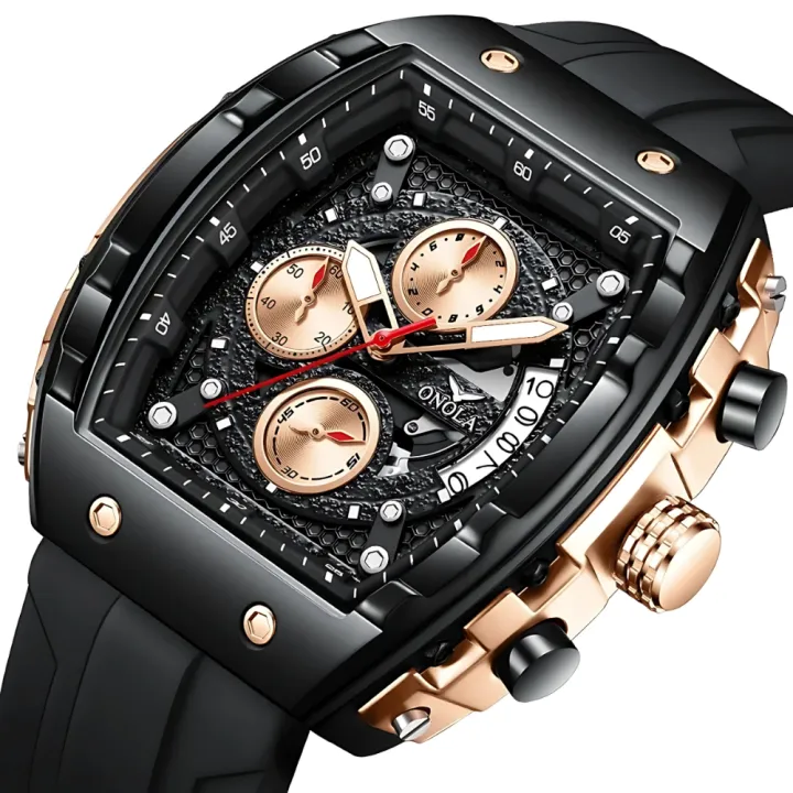 Skeleton Dial Watch for Men Luxury Gear Dial Watch for Boys Stylish Mechanical Style Watch for Men - Image 2