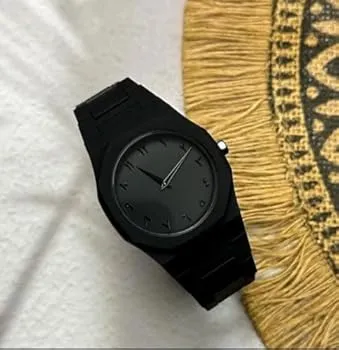 Original Black Arabic Aura Watch for Men | Luxury Analog Timepiece - Image 3