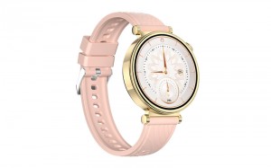 AuraFit ELLA 2 AM23 AMOLED Smartwatch – Champagne (Includes Free Extra Strap) - Image 2