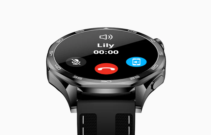 AuraFit AM29 1.43" AMOLED Smartwatch – Black (Includes Free Extra Strap) - Image 4
