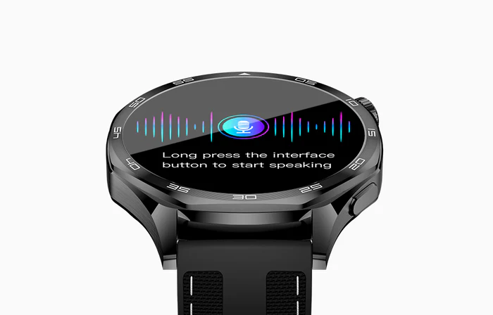 AuraFit AM29 1.43" AMOLED Smartwatch – Black (Includes Free Extra Strap) - Image 5