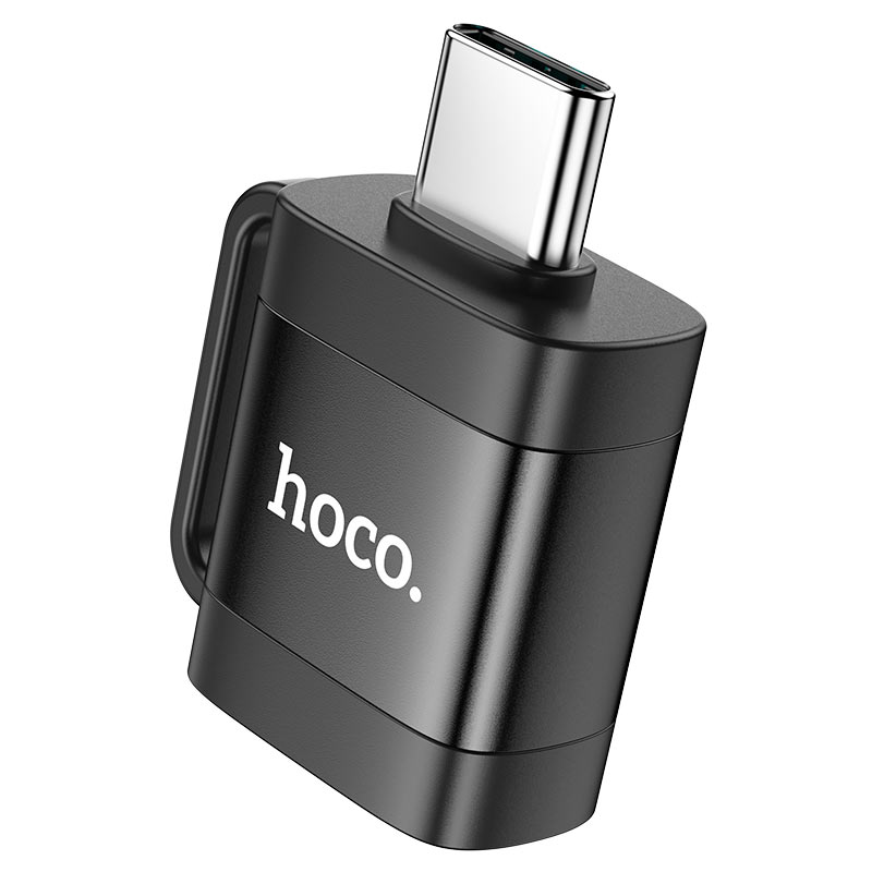 HOCO UA31C Type-C Male to USB Female OTG Adapter – Black - Image 4