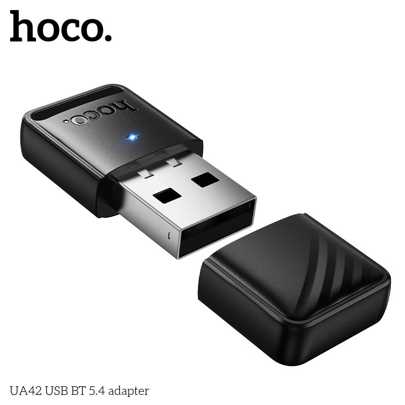 HOCO UA42 Mini Portable USB Bluetooth 5.4 Adapter – Black - Image 4